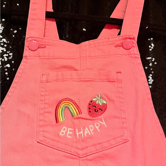 Kids Pink Overalls - Picture 2 of 8